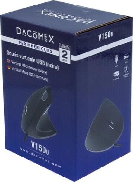 SOURIS DACOMEX V150U verticale USB noire * 225126