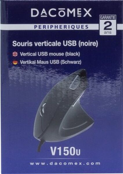 SOURIS DACOMEX V150U verticale USB noire * 225126