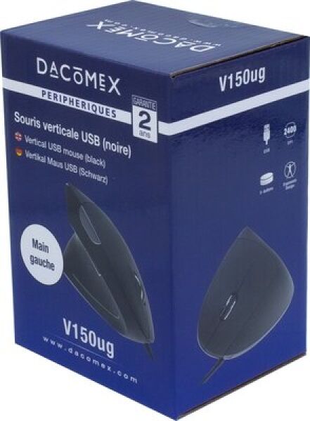 SOURIS DACOMEX V150U verticale USB noire * 225126