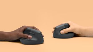 SOURIS LOGITECH LIFT Vertical Ergo s/fil+BTO Droitier Rose 910-006478