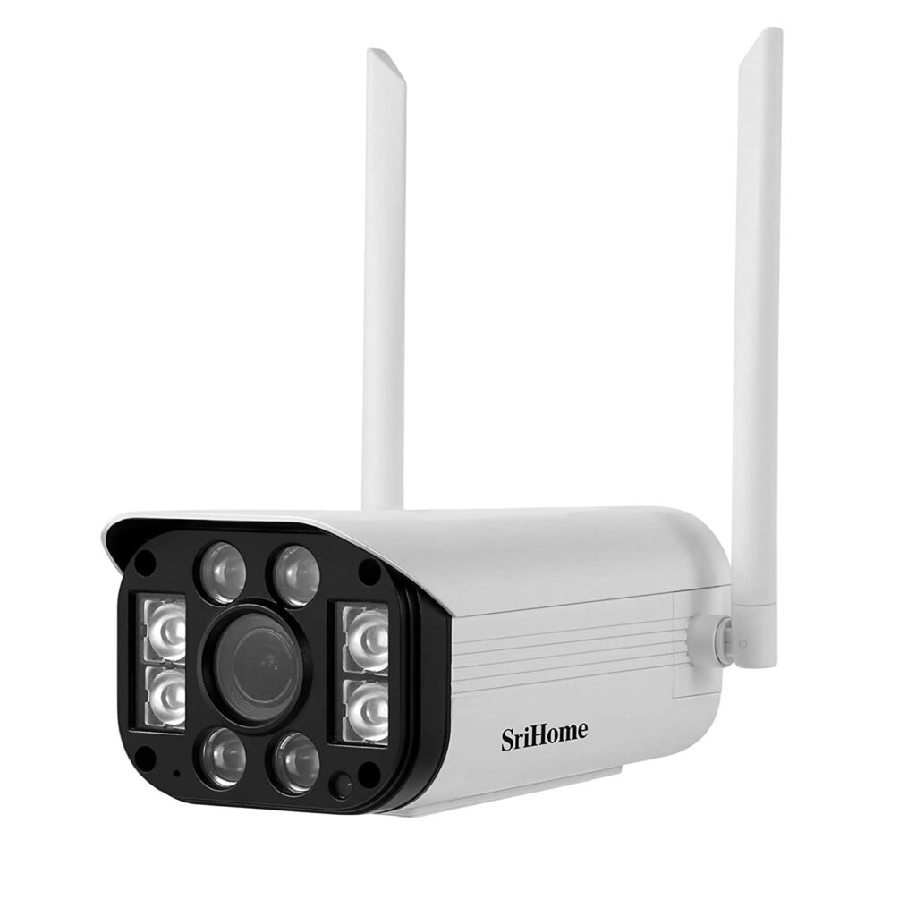 SriHome SH031-3MP * Caméra IP 3MP H.265 EXT. Bi-Dir. IR WiFi ONVIF