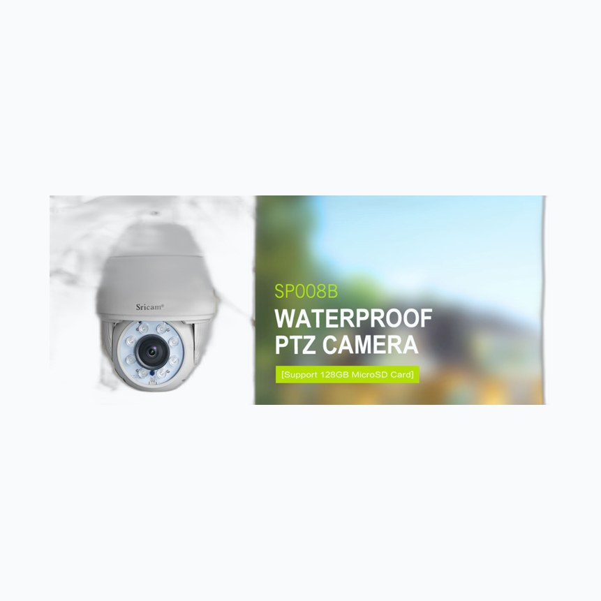 SriHome SP008-5MP * Caméra IP 5MP H.265 EXT. Bi-Dir. IR WiFi ONVIF