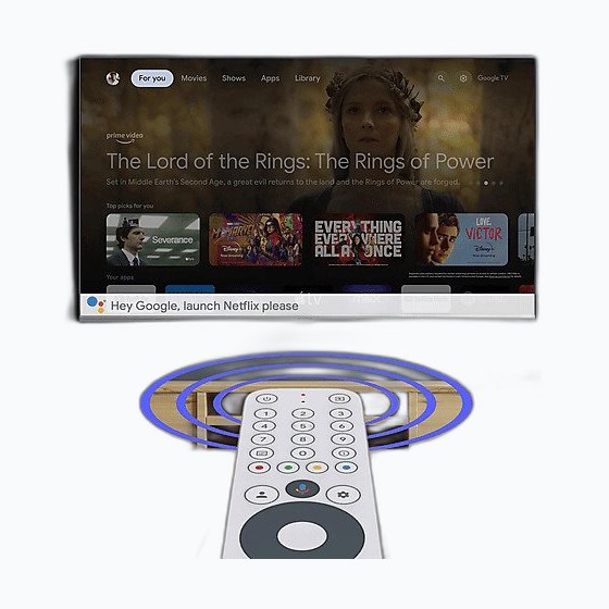 STRONG LEAP-S3+ v2 Google TV Box 4K UHD LAN/WiFi +USB * Blanc