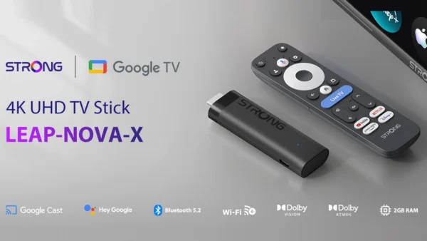 STRONG LEAP-NOVA TV Stick 4K/UHD WiFi +Télec. GoogleTV * Noir