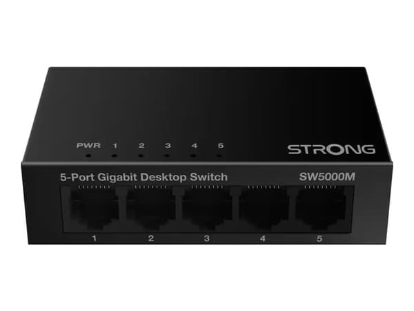 STRONG SW5000M * SWITCH 5 ports GbLAN Desktop Boîtier Métal