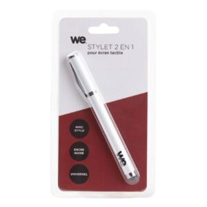 WE - STYLET avec STYLO +Capuchon * BLANC