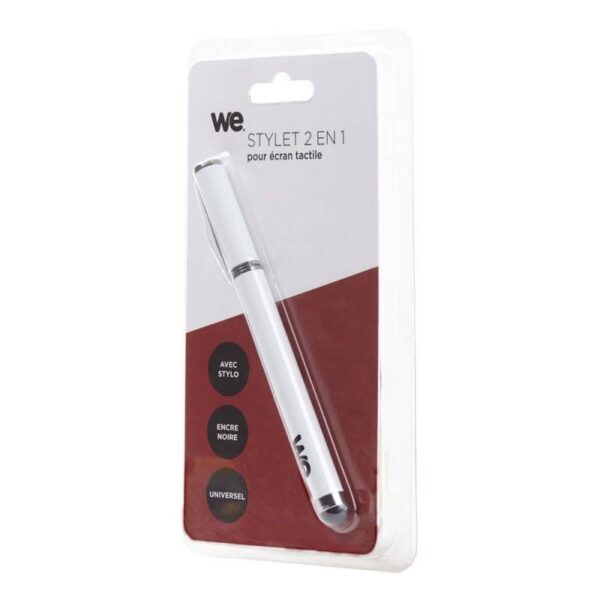 WE - STYLET avec STYLO +Capuchon * BLANC