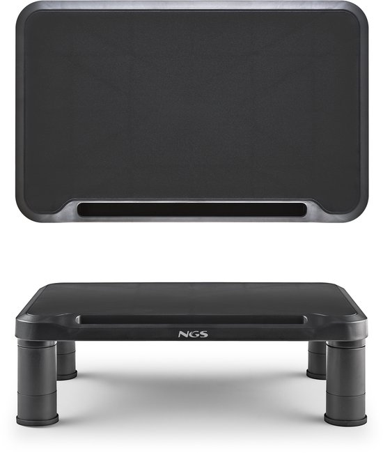 Support/Réhausseur à poser NGS Screen Stand pour écran 20kg max Noir
