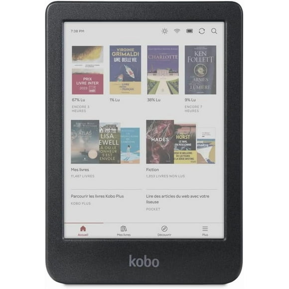 Liseuse KOBO Clara Couleur 6 16Go WiFi/BTO/USB-C * Black