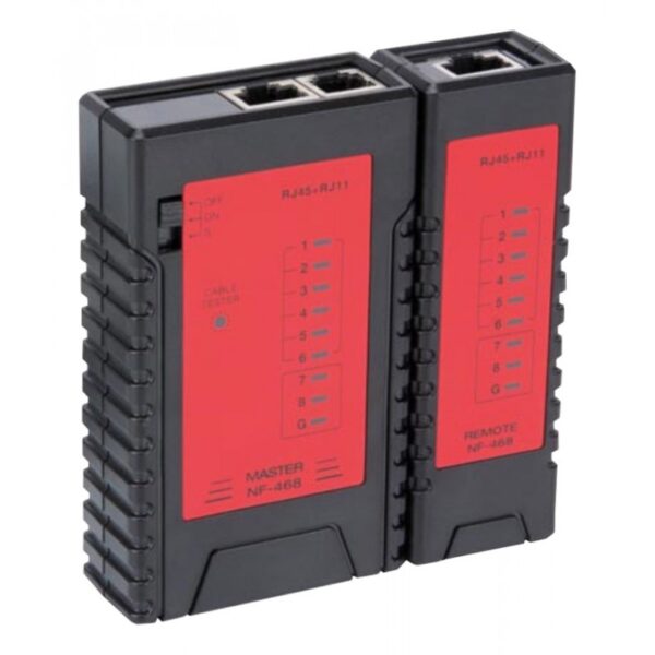 TESTEUR CABLE RESEAU RJ45/RJ12/RJ11 avec télécommande - WZ0010