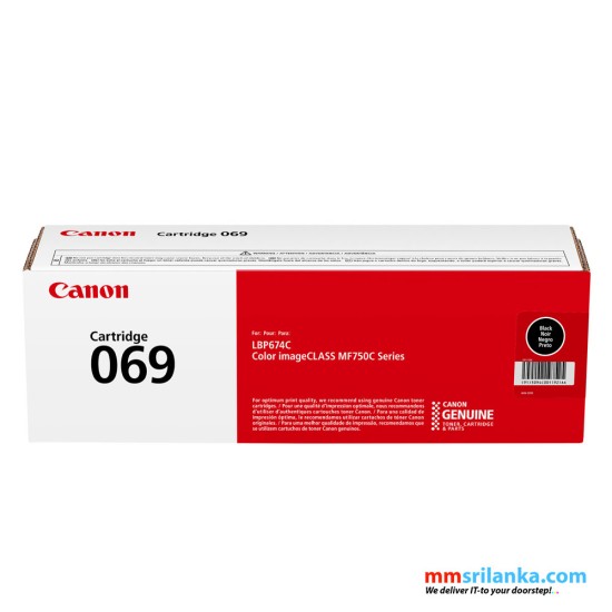 TONER CANON 069 NOIR pour MF754Cdw