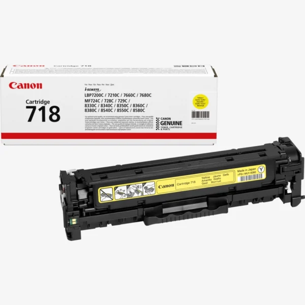 TONER CANON 718 YELLOW 2800p. pour LBP7200/MF8330/8350/8340CDN