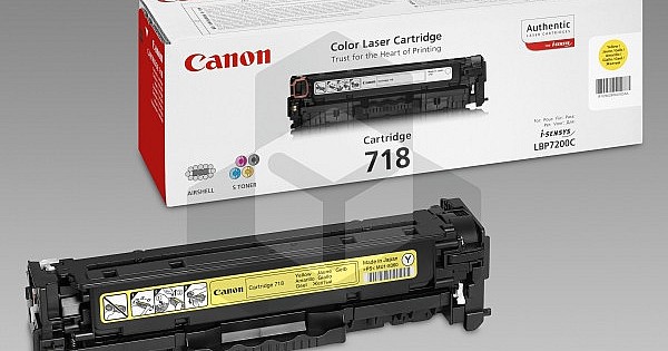 TONER CANON 718 YELLOW 2800p. pour LBP7200/MF8330/8350/8340CDN