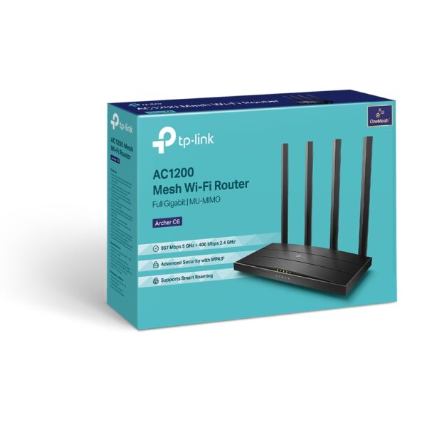 TP-LINK Archer C6 c3.2 * PA/Routeur WiFi AC1200 4xGbLAN Dual MU-MIMO