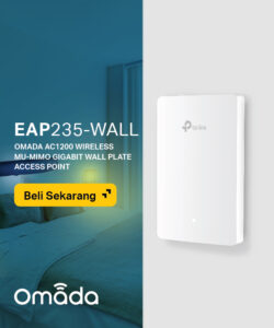 TP-LINK EAP235-WALL * Point d'accès WiFi AC1200 Omada PoE GbLAN