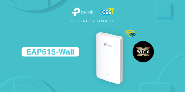 TP-LINK EAP615-Wall * Point d'accès WiFi6 AX1800 4xGbL +PoE Mur
