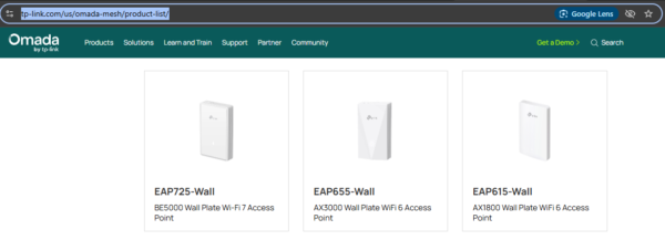 TP-LINK EAP615-Wall * Point d'accès WiFi6 AX1800 4xGbL +PoE Mur