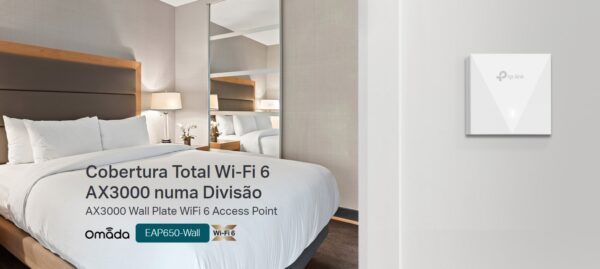 TP-LINK EAP650-WALL* Point d'accès WiFi6 AX3000 Blanc