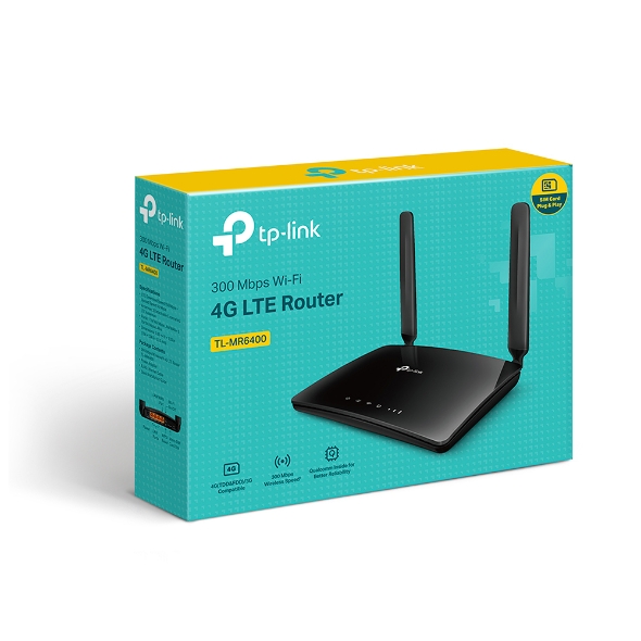 TP-LINK MR6400 * ROUTEUR 4G/LTE WiFi N 300 (pour SIM 4G/LTE)