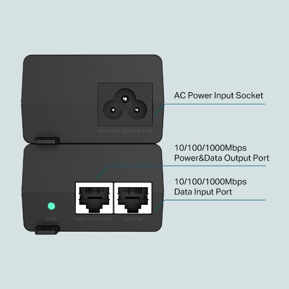 TP-LINK TL-POE160S * INJECTEUR PoE+ GbLAN 30W 802.3af