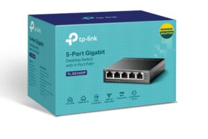 TP-LINK TL-SG1005P * SWITCH 5 ports GbLAN dont 4xPoE (65W)