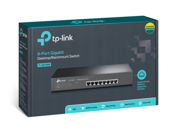 TP-LINK TL-SG1008D * SWITCH 8 ports GbLAN 10/100/1000