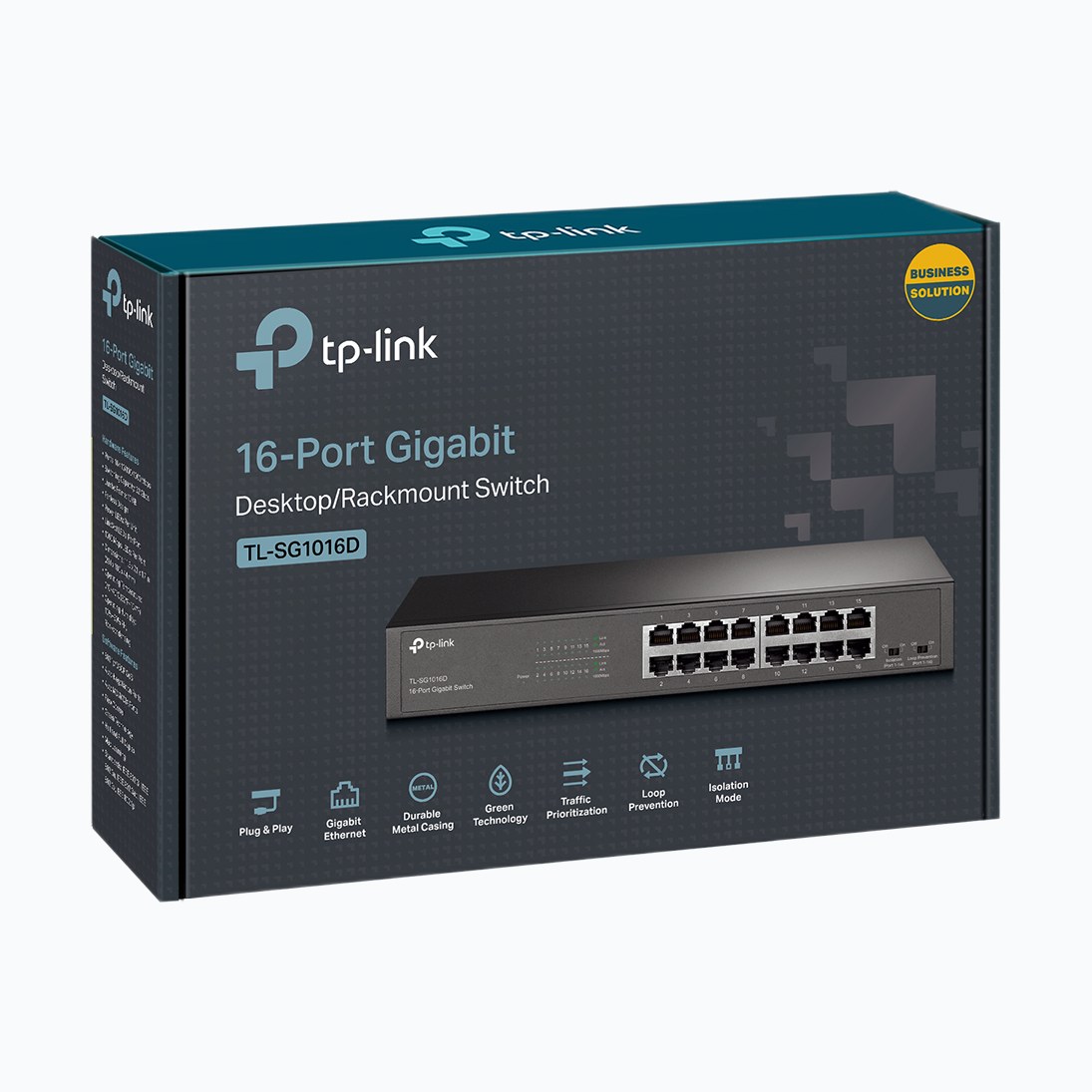 TP-LINK TL-SG1016D * SWITCH 16xGbL desktop/rackable