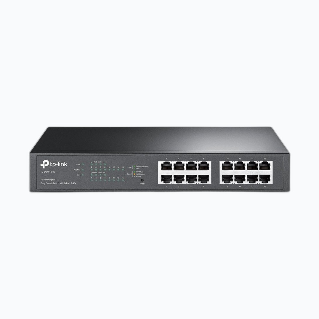 TP-LINK TL-SG1016PE * SWITCH 16xGbL dont 8 PoE+ (110W) rackable