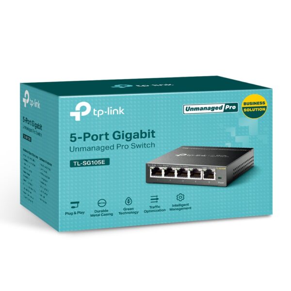TP-LINK TL-SG105E * SWITCH 5 ports GbLAN Boîtier métal manageable