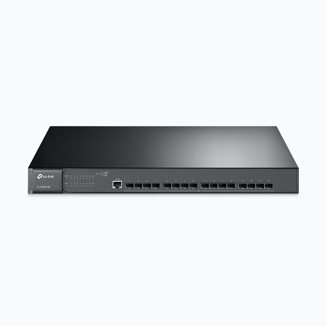 TP-Link JetStream TL-SX3016F commutateur réseau Géré L2+/L3 Noir