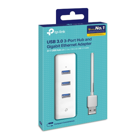 TP-LINK UE330 * Adaptateur 2-en-1 HUB3.0 3 ports +1xGbLAN