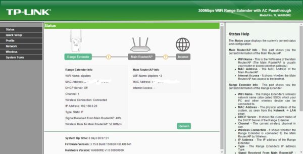 TP-LINK TL-WA860RE * REPETEUR DE SIGNAL WiFi N 300Mbps 1xLAN +Prise