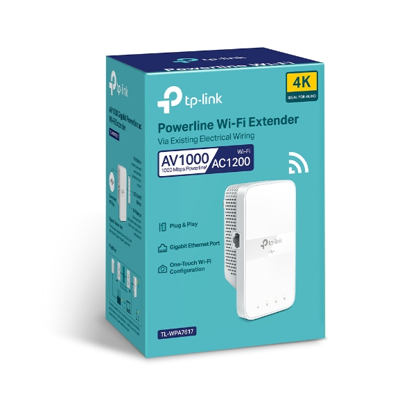 TP-LINK WPA7617KIT * Starter Kit CPL AV1000 & Module WiFi AC1200 +GbE