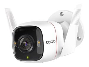 Caméra réseau 4 Mégapixels Extérieur 2K - Nocturne- 30 m NO BATTERIE 30 m Couleur vision nocturne -15 fps  - Alexa, Google Assistant Pris en charge - IP66