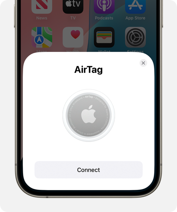 Apple MX532ZM/A AirTag Tracker * Blanc