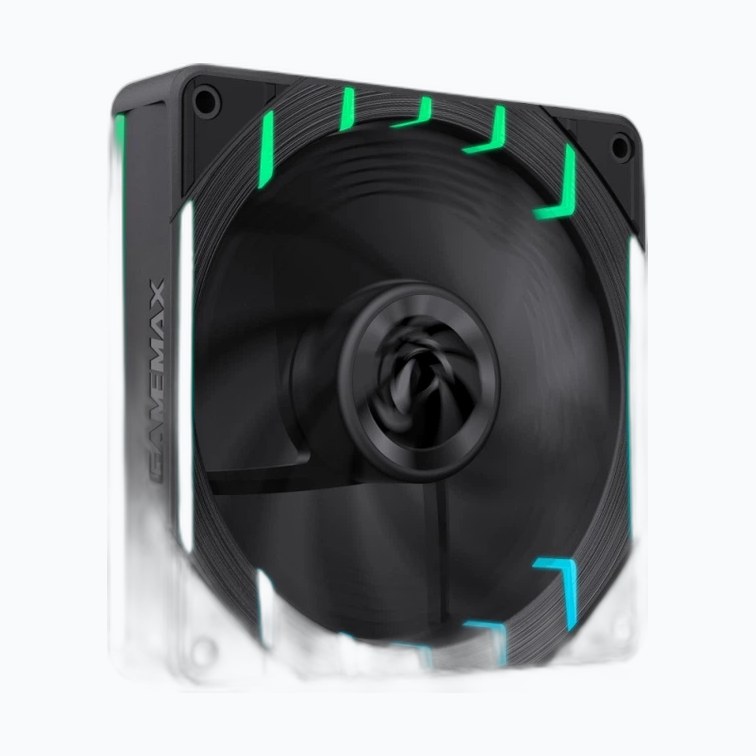 VENTILATEUR GameMAX Tornado T12 ARGB-W 120mm +PWM Blanc