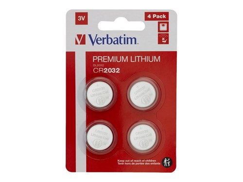 NEW Verbatim batterie - 4 x CR2032 - Li *BOITE /20*