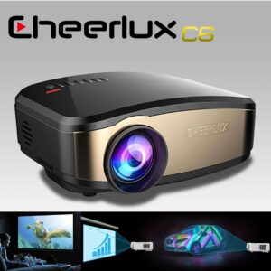 VIDEOPROJ. CHEERLUX C6 Mini Projecteur HD 180lu HDMI/USB Andr13