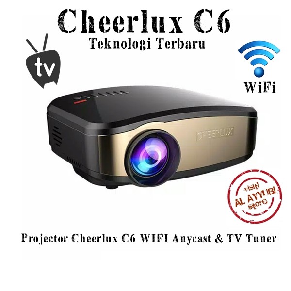 VIDEOPROJ. CHEERLUX C6 Mini Projecteur HD 180lu HDMI/USB Andr13
