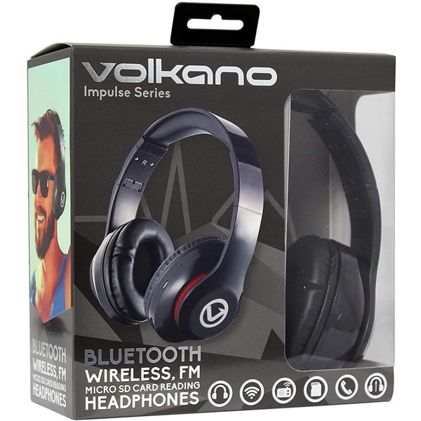VOLKANO VB-VH100-BLK Casque Bluetooth Série Volkano Impulse * Noir