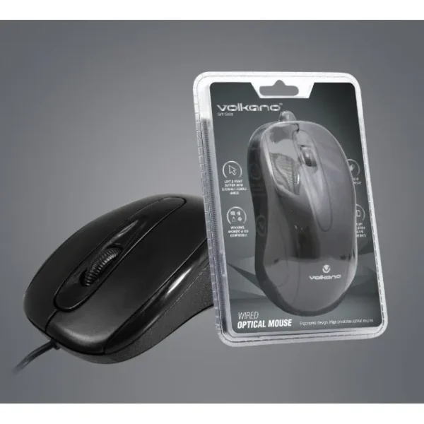 VOLKANO VB-VS603A EARTH Series SOURIS Optique 1600dpi fil USB * NOIRE