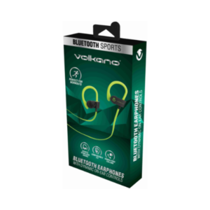 VOLKANO VK-1008 BKGN Race Bluetooth Sport écouteurs-noir/Vert
