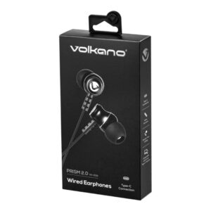VOLKANO VK-1019-BK ECOUTEUR TYPE C PRISM 2.0 SERIES -BLACK