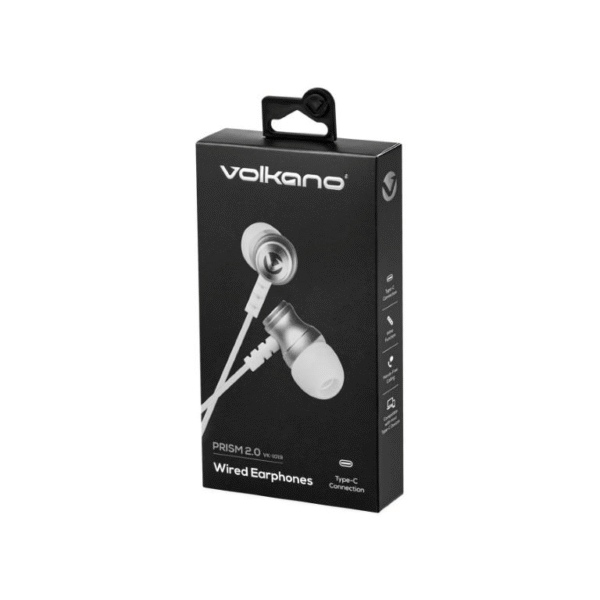 VOLKANO VK-1019-BK ECOUTEUR TYPE C PRISM 2.0 SERIES -BLACK