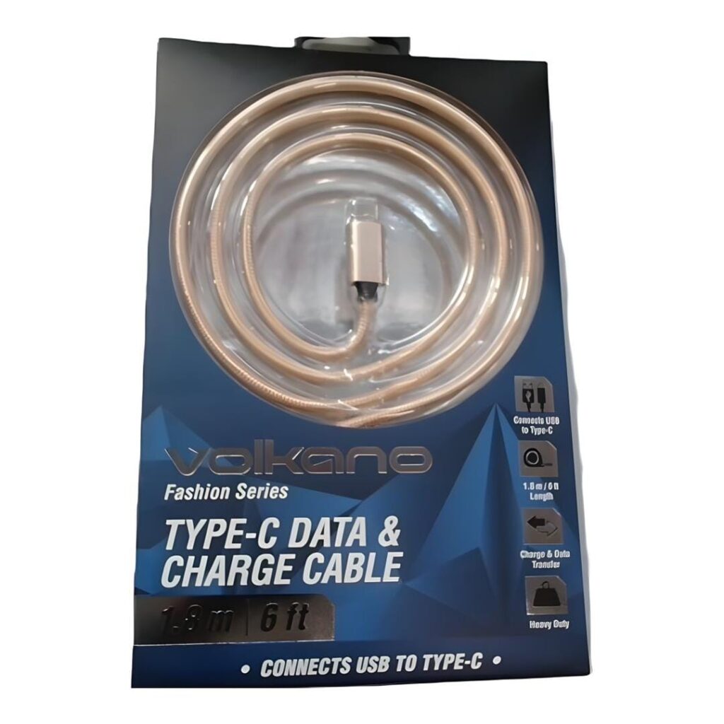 VOLKANO VK-20061-PKUS FASHION Series Cable USB > USB-C 1,8m * PINK