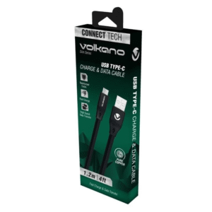 VOLKANO VK-20085-BK SLIM Series Cable USB > USB-C Plat 1,2m * NOIR