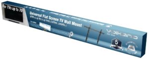 VOLKANO VK-4012-BK Steel series SUPPORT MURAL TV Tilt 37-70 Noir