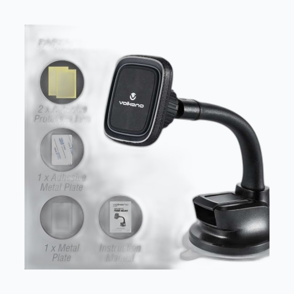 VOLKANO VK-5029-CD SUPPORT PARE-BRISE pour TÉLÉPHONE (Magnétique)