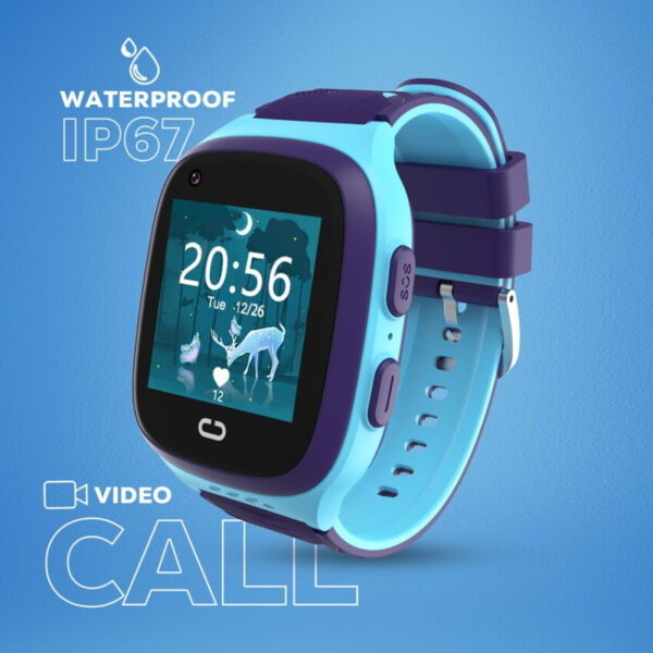 VOLKANO VK-5032-BL MONTRE Find Me 4G série GPS avec caméra - Bleu
