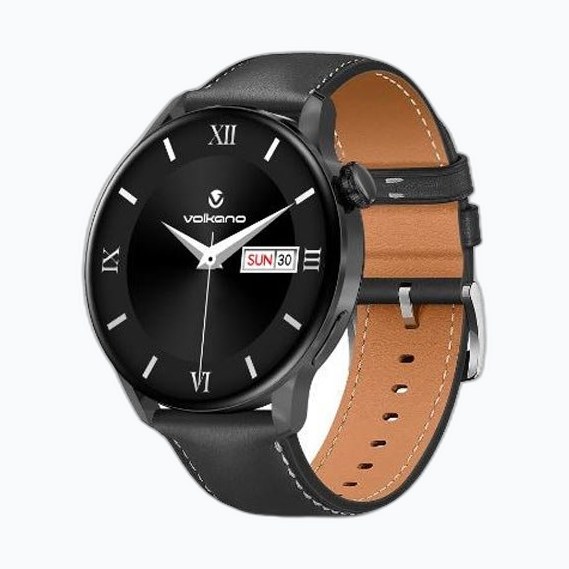 VOLKANO 5086 BK MONTRE Fit Forte Series SmartWatch bracelet en cuir
